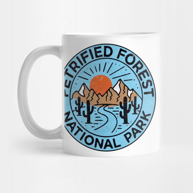 Petrified Forest National Park Arizona Cactus Mountains Laptop by TravelTime